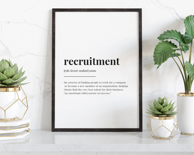 RECRUITMENT DEFINITION PRINT – Happy You Prints