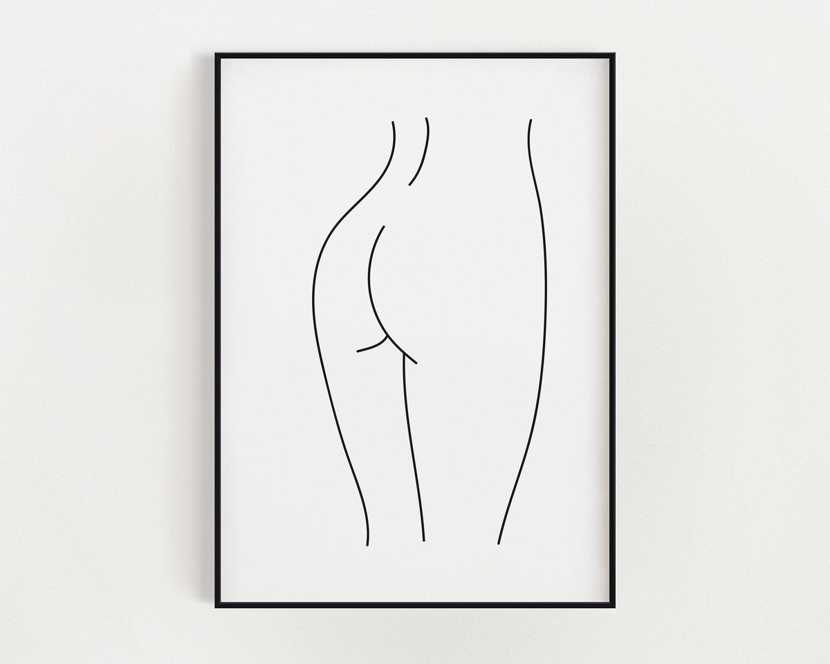 LINE DRAWING PRINT | Female Line Drawing | Abstract Line Art | Minimalistic Prints | Figure Line | Female Body Line Art | Wall Art