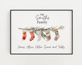 Personalised Christmas Print, Christmas Stockings, Family Print, Christmas Decor, Xmas Personalised Family Print
