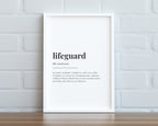 THERAPIST DEFINITION PRINT, Wall Art Print, Quote Wall Art, Office Wall Art, Gift For Lifeguard, Gift For Him, Office Wall Decor, Wall Art