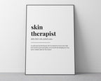 SKIN THERAPIST DEFINITION Print, Wall Art Print, Quote Wall Art, Office Wall Art, Medical Student Gift, Gift For Dermatologist, Gift For Her
