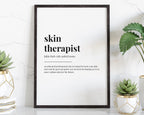 SKIN THERAPIST DEFINITION Print, Wall Art Print, Quote Wall Art, Office Wall Art, Medical Student Gift, Gift For Dermatologist, Gift For Her