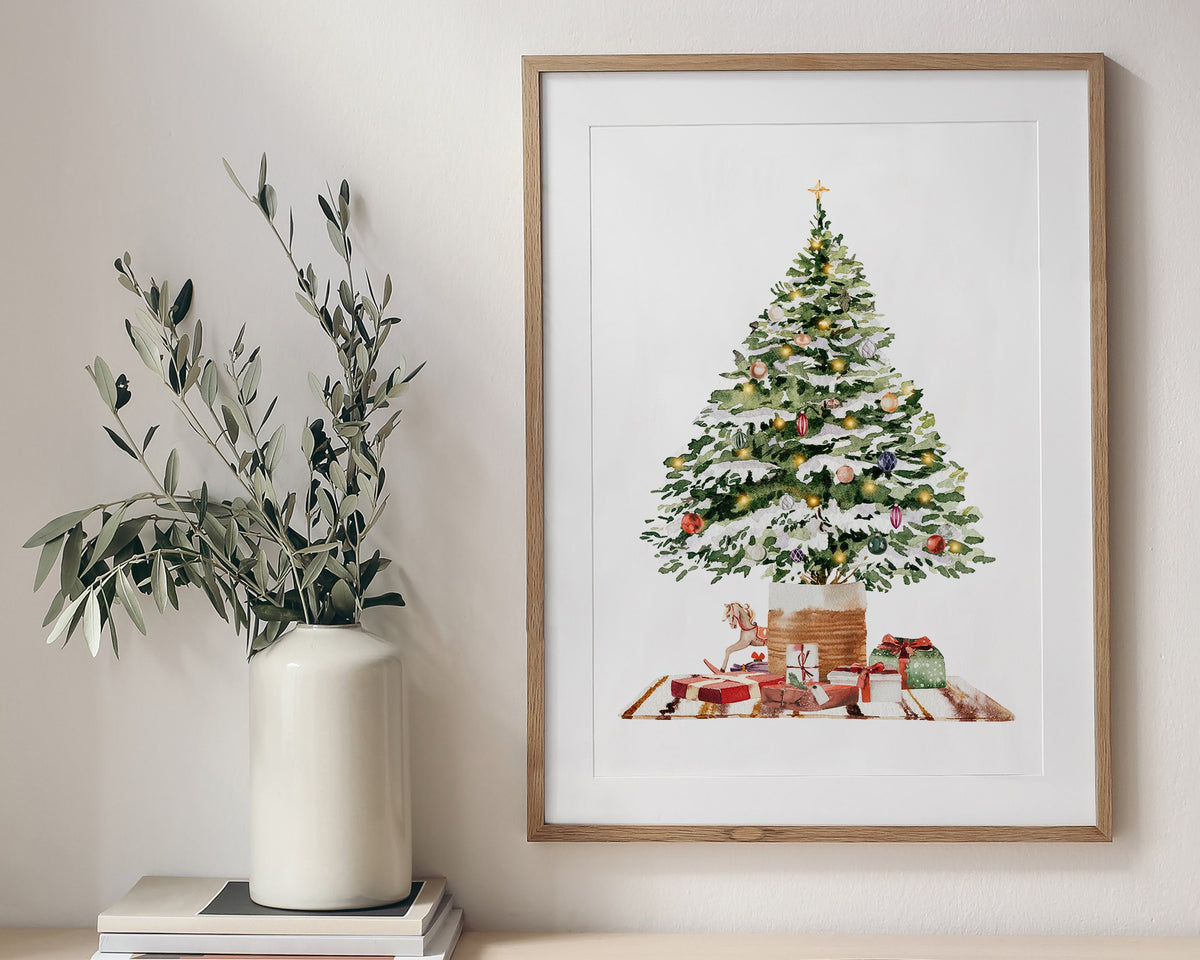 CHRISTMAS PRINT | Christmas Tree Wall Art | Festive Print | Xmas Decor | Christmas Decoration | Winter Decor