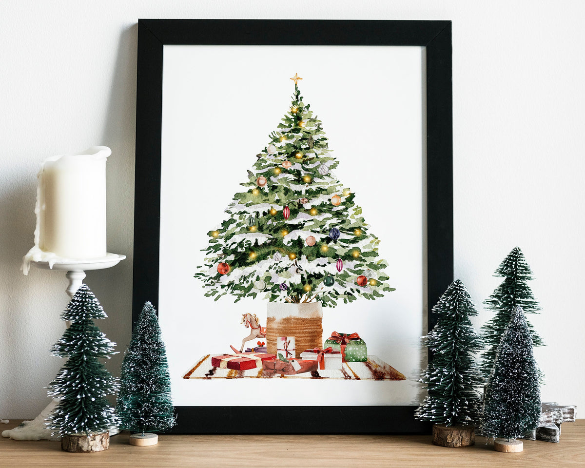 CHRISTMAS PRINT | Christmas Tree Wall Art | Festive Print | Xmas Decor | Christmas Decoration | Winter Decor