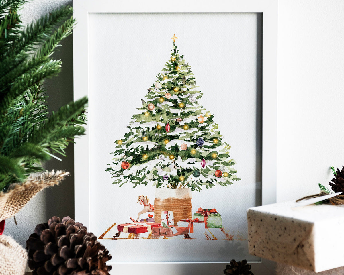 CHRISTMAS PRINT | Christmas Tree Wall Art | Festive Print | Xmas Decor | Christmas Decoration | Winter Decor