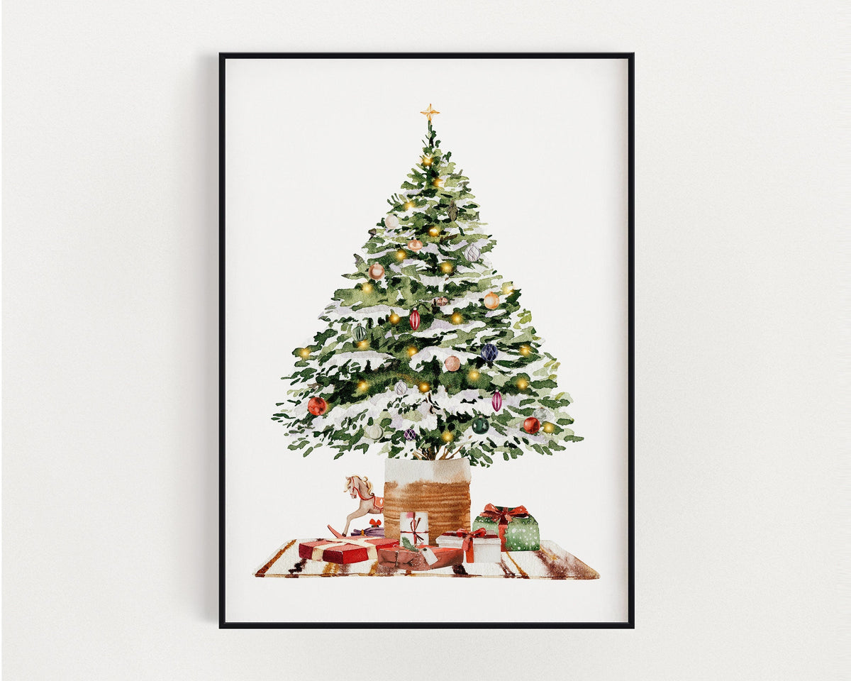 CHRISTMAS PRINT | Christmas Tree Wall Art | Festive Print | Xmas Decor | Christmas Decoration | Winter Decor
