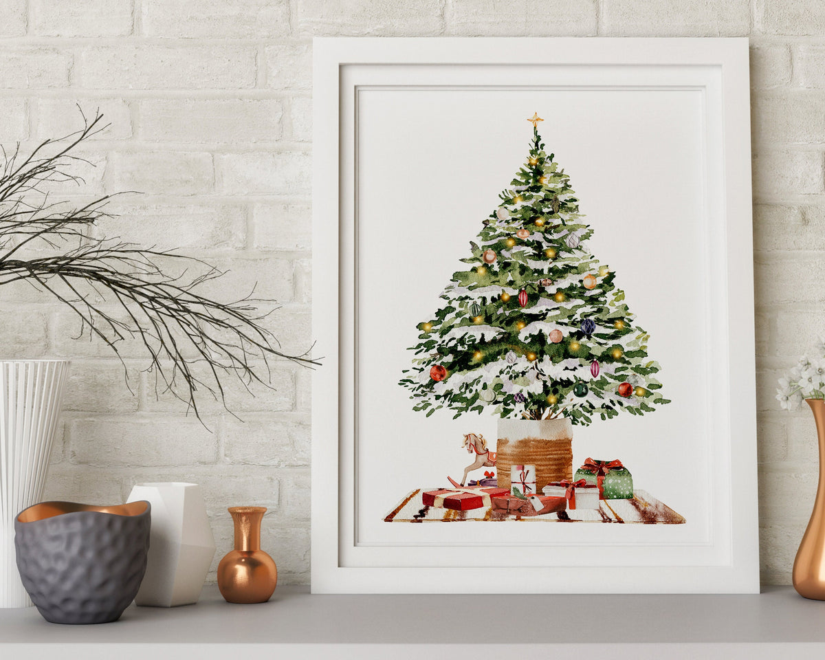 CHRISTMAS PRINT | Christmas Tree Wall Art | Festive Print | Xmas Decor | Christmas Decoration | Winter Decor