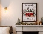 CHRISTMAS PRINT | Christmas Wall Art | Festive House Print | Winter Décor | Xmas Decor | Christmas Decoration