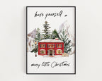 CHRISTMAS PRINT | Christmas Wall Art | Festive House Print | Winter Décor | Xmas Decor | Christmas Decoration