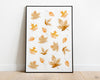 Falling Leaves Autumn Print - Happy You Prints