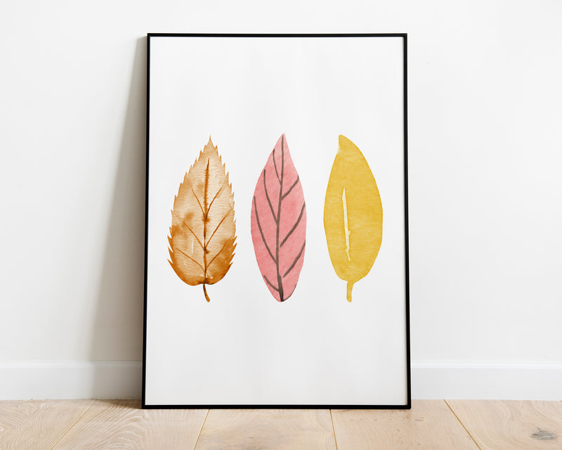 Autumn Leaves | Wall Decor | Autumnal Prints | Seasonal Prints |Seasonal Decor | Autumn Decor | Fall Prints | Pumpkin Prints - Happy You Prints