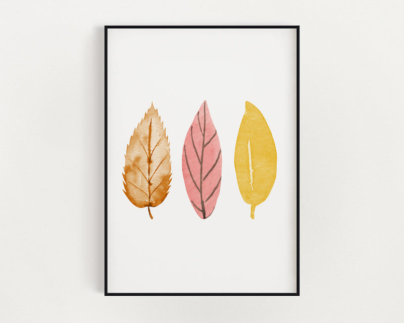 Autumn Leaves | Wall Decor | Autumnal Prints | Seasonal Prints |Seasonal Decor | Autumn Decor | Fall Prints | Pumpkin Prints - Happy You Prints