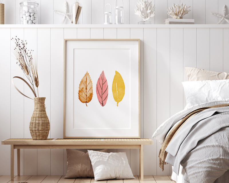 Autumn Leaves | Wall Decor | Autumnal Prints | Seasonal Prints |Seasonal Decor | Autumn Decor | Fall Prints | Pumpkin Prints - Happy You Prints