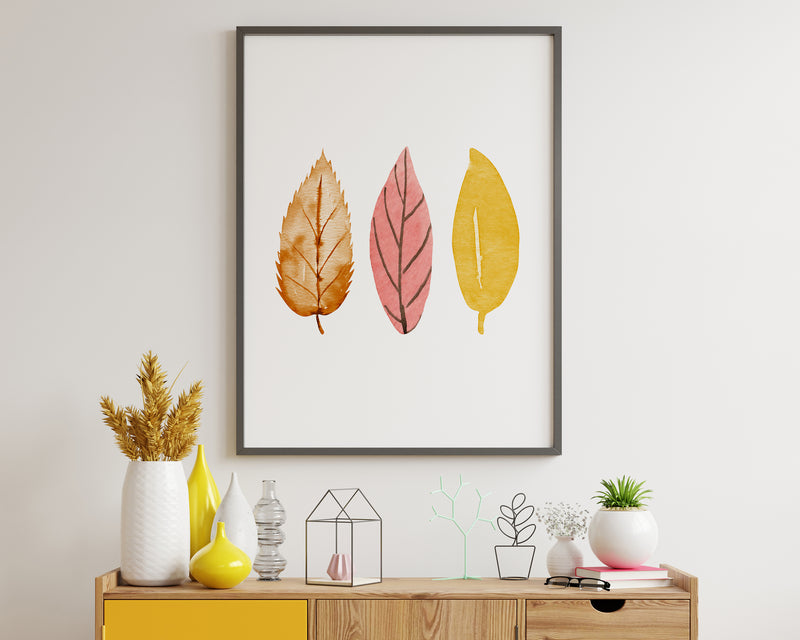 Autumn Leaves | Wall Decor | Autumnal Prints | Seasonal Prints |Seasonal Decor | Autumn Decor | Fall Prints | Pumpkin Prints - Happy You Prints