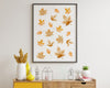 Falling Leaves Autumn Print - Happy You Prints