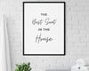 BATHROOM WALL DECOR - Best Seat In The House Print - Happy You Prints