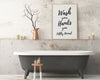 BATHROOM WALL DECOR - Wash Your Hands Print - Happy You Prints