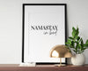 BEDROOM WALL ART, Namastay In Bed Print, Typography Print, Bedroom Prints, Home Prints - Happy You Prints