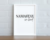 BEDROOM WALL ART, Namastay In Bed Print, Typography Print, Bedroom Prints, Home Prints - Happy You Prints