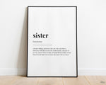 SISTER QUOTE PRINT - Happy You Prints