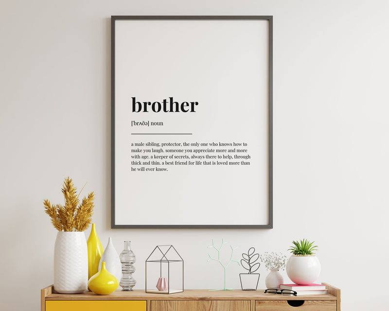 BROTHER DEFINITION PRINT - Happy You Prints