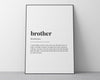 BROTHER DEFINITION PRINT - Happy You Prints