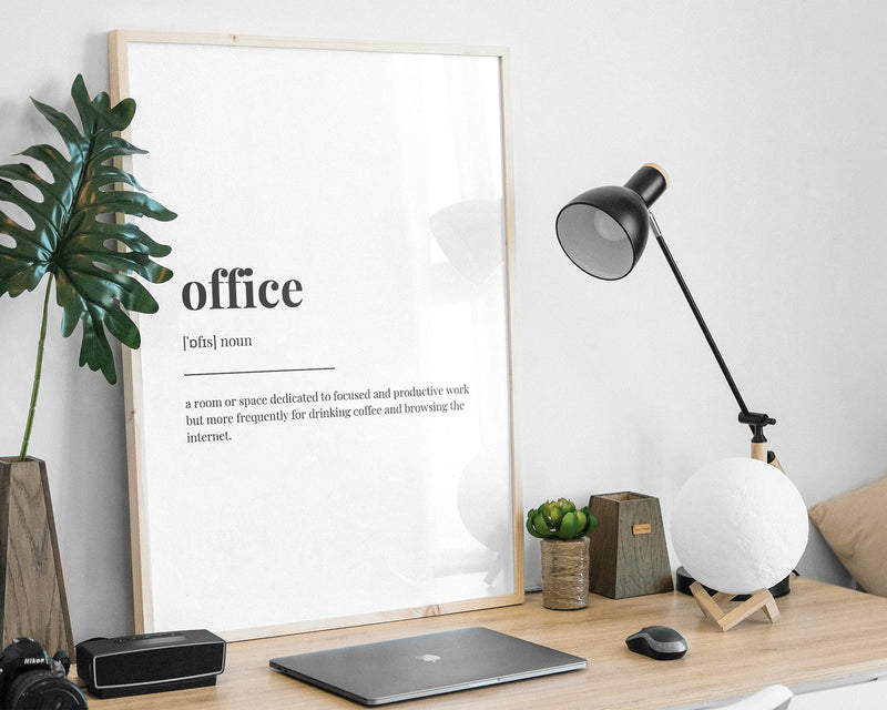 OFFICE DEFINITION PRINT | Wall Art Print | Office Print | Definition Print | Quote Print - Happy You Prints