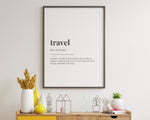 TRAVEL DEFINITION PRINT - Happy You Prints