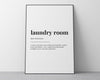 LAUNDRY ROOM DEFINITION Print | Wall Art Print | Laundry Print | Definition Print | Quote Print - Happy You Prints