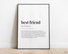 BEST FRIEND DEFINITION PRINT - Happy You Prints