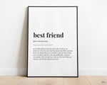 BEST FRIEND DEFINITION PRINT - Happy You Prints