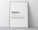 KITCHEN DEFINITION PRINT | Wall Art Print | Kitchen Print | Definition Print | Quote Print - Happy You Prints