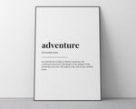 ADVENTURE DEFINITION PRINT - Happy You Prints