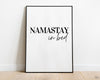 BEDROOM WALL ART, Namastay In Bed Print, Typography Print, Bedroom Prints, Home Prints - Happy You Prints