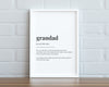 GRANDAD DEFINITION PRINT - Happy You Prints