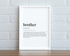 BROTHER DEFINITION PRINT - Happy You Prints