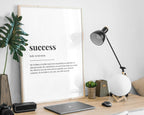 SUCCESS DEFINITION PRINT | Wall Art Print | Success Print | Definition Print | Quote Print - Happy You Prints