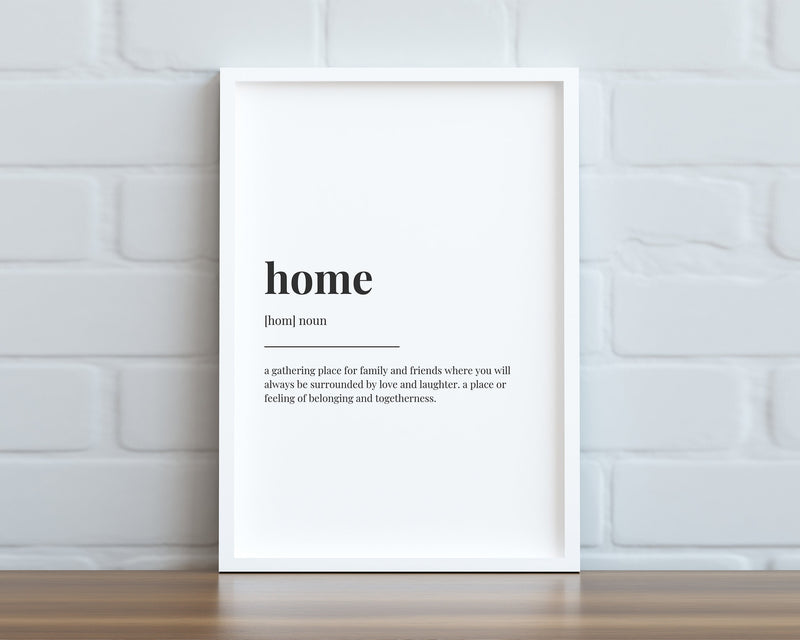 HOME DEFINITION PRINT - Happy You Prints