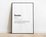 HOME DEFINITION PRINT - Happy You Prints