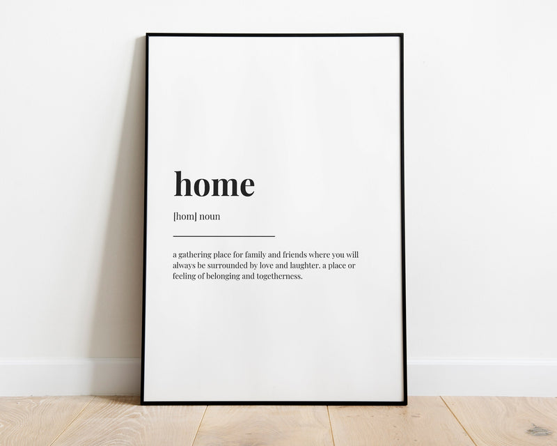 HOME DEFINITION PRINT - Happy You Prints