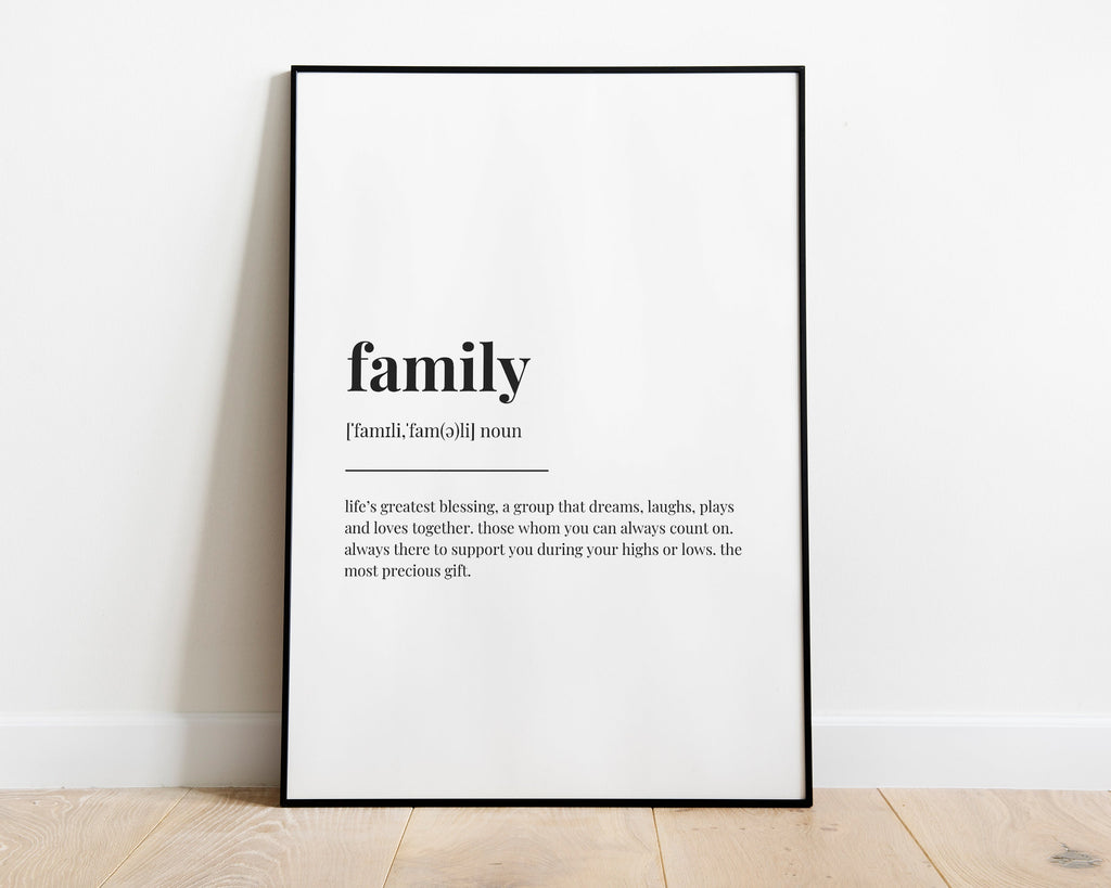 FAMILY DEFINITION PRINT - Happy You Prints