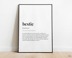 BESTIE DEFINITION PRINT - Happy You Prints