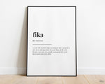 FIKA DEFINITION PRINT - Happy You Prints