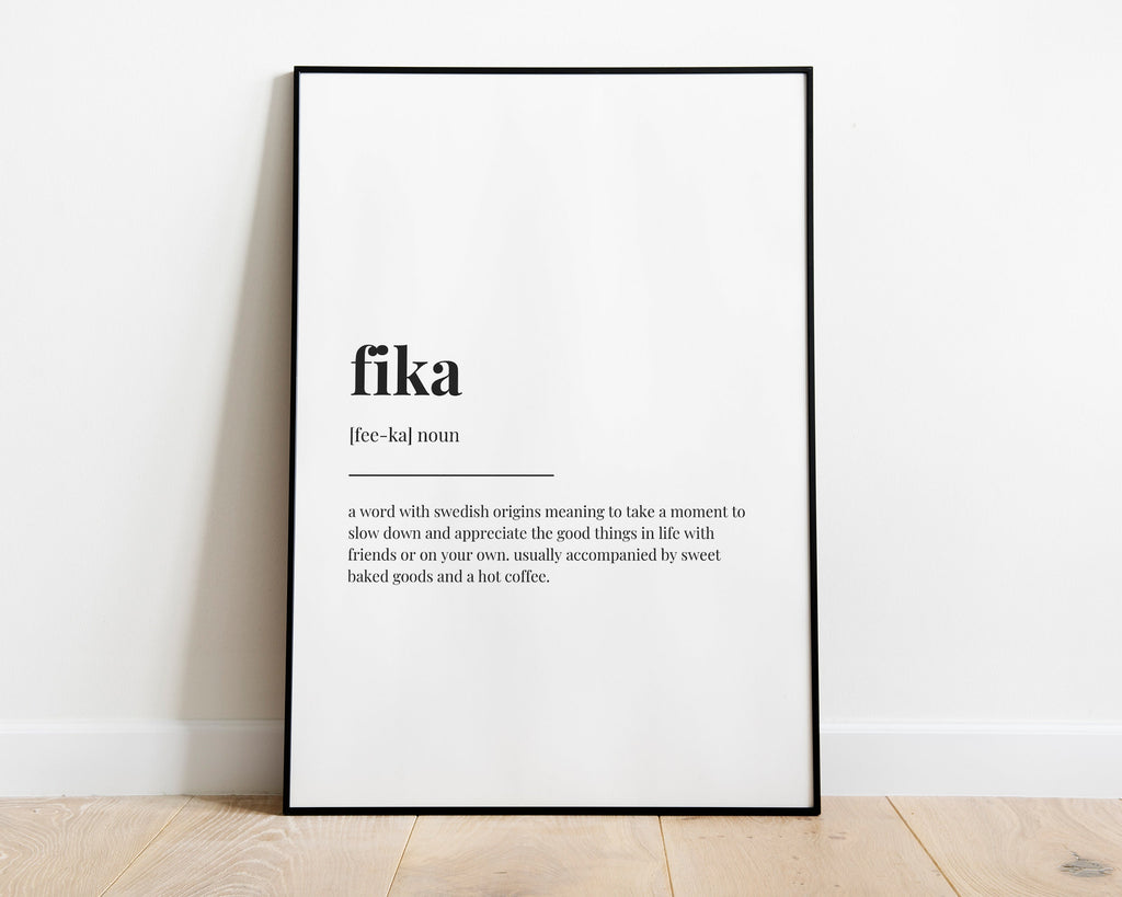FIKA DEFINITION PRINT - Happy You Prints