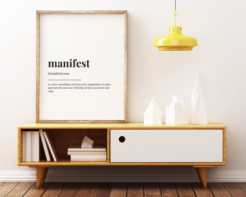 MANIFEST DEFINITION PRINT - Happy You Prints