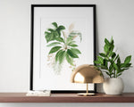 Botanical Print IV, Watercolour Plants, Tropical Leaf Prints, Green Leaf Prints, Home Decor - Happy You Prints