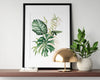 Botanical Print III, Watercolour Plants, Tropical Leaf Prints, Green Leaf Prints, Home Decor - Happy You Prints