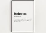 BATHROOM DEFINITION PRINT | Wall Art Print | Bathroom Print | Definition Print | Quote Print - Happy You Prints