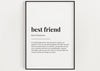 BEST FRIEND DEFINITION PRINT - Happy You Prints