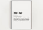 BROTHER DEFINITION PRINT - Happy You Prints